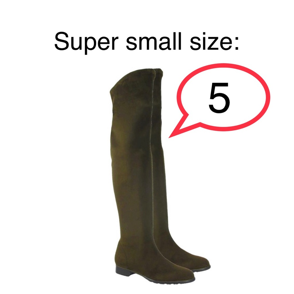 ⭐️HOST PICK⭐️ RON WHITE Rapisardi Over-the-Knee Stretch Boots Green Eco Leather